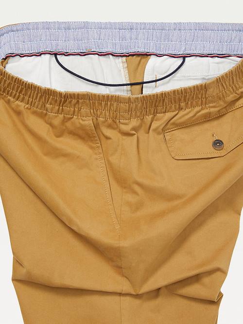 Tommy Hilfiger Adaptive Stretch Katoenen Chinos Broek Heren Khaki | TH735DFX