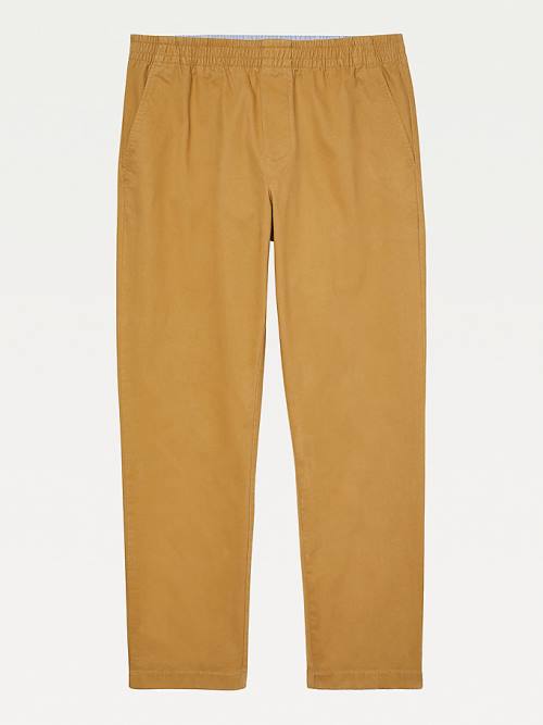 Tommy Hilfiger Adaptive Stretch Katoenen Chinos Broek Heren Khaki | TH735DFX