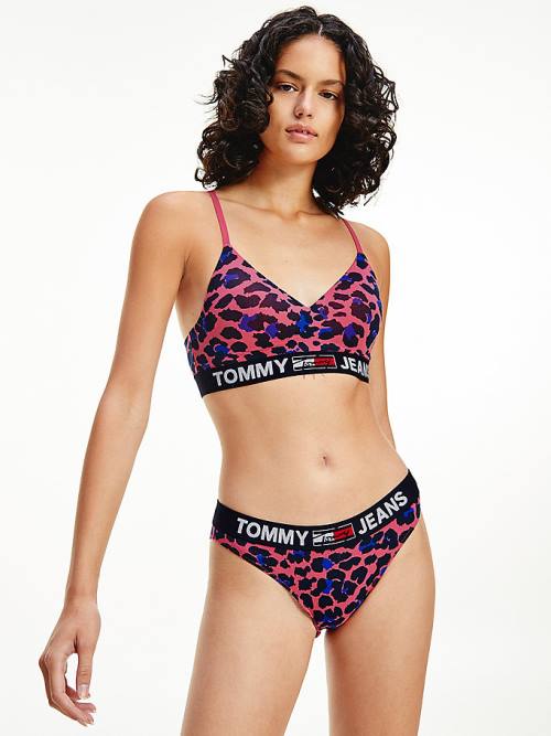 Tommy Hilfiger All-Over Logo Print Briefs Ondergoed Dames Roze | TH142CHB