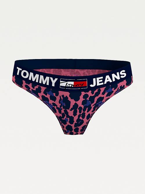 Tommy Hilfiger All-Over Logo Print Briefs Ondergoed Dames Roze | TH142CHB