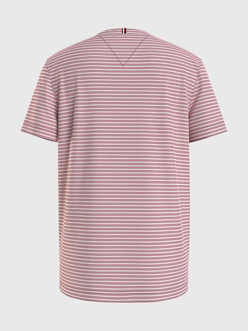 Tommy Hilfiger All-Over Stripe T-shirts Jongens Roze | TH015KJP