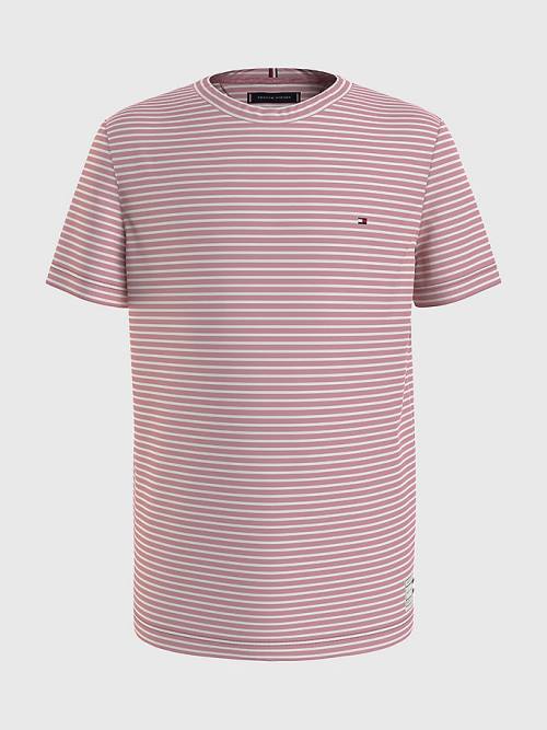 Tommy Hilfiger All-Over Stripe T-shirts Jongens Roze | TH015KJP