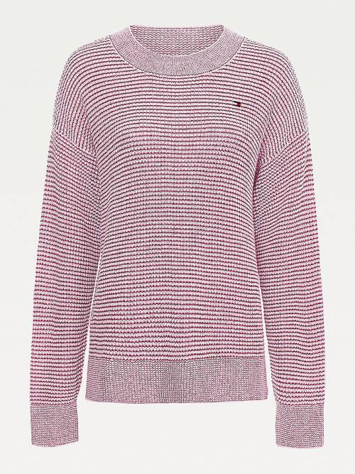 Tommy Hilfiger Alpaca Wool Relaxed Fit Jumper Truien Dames Roze | TH698BQG