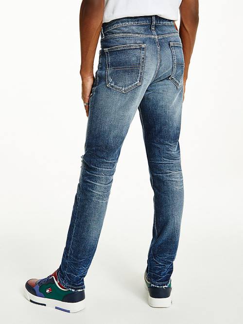 Tommy Hilfiger Austin Slim Tapered Distressed Jeans Heren Denim | TH324NXQ