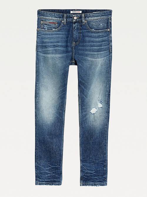 Tommy Hilfiger Austin Slim Tapered Distressed Jeans Heren Denim | TH324NXQ