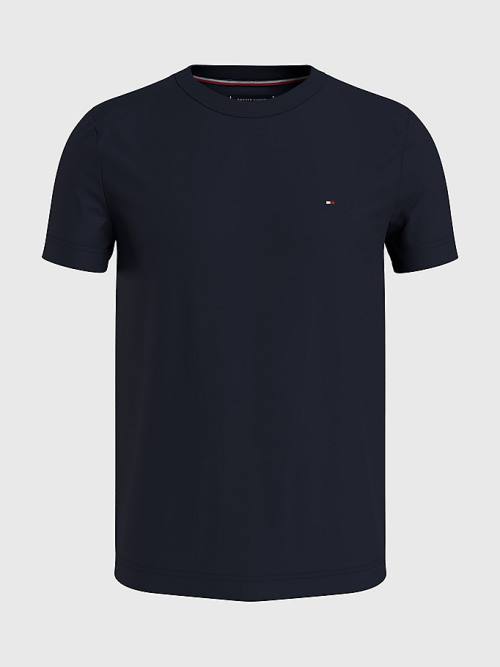 Tommy Hilfiger Back Logo T-shirts Heren Blauw | TH516DFG