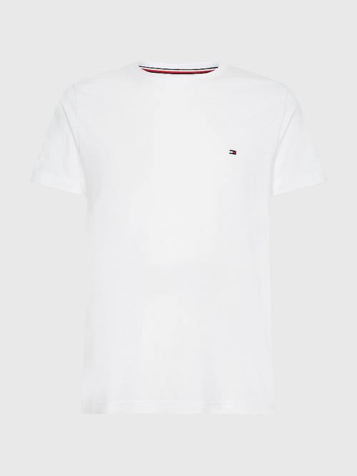 Tommy Hilfiger Back Logo T-shirts Heren Wit | TH839CJO