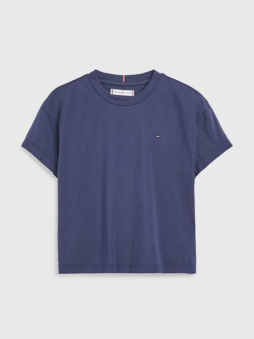 Tommy Hilfiger Back Logo T-shirts Meisjes Blauw | TH061NWY