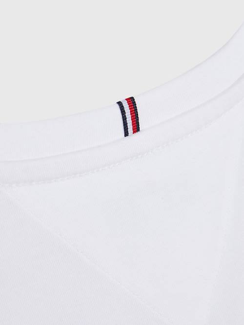 Tommy Hilfiger Back Logo T-shirts Meisjes Wit | TH968HUB