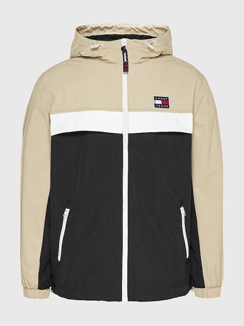 Tommy Hilfiger Badge Chicago Windbreaker Jassen Heren Zwart | TH568KTM