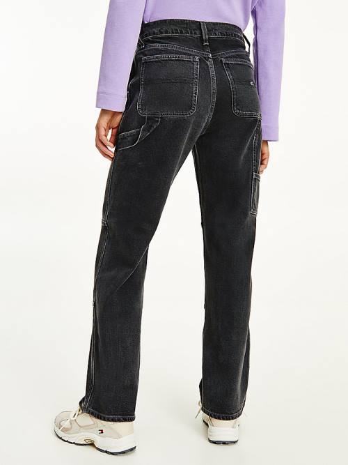 Tommy Hilfiger Betsy Mid Rise Straight Carpenter Jeans Dames Denim | TH467ZVI