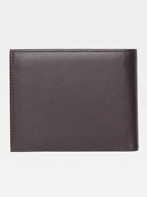 Tommy Hilfiger Bifold Leren Portefeuille Heren Bruin | TH259SXJ