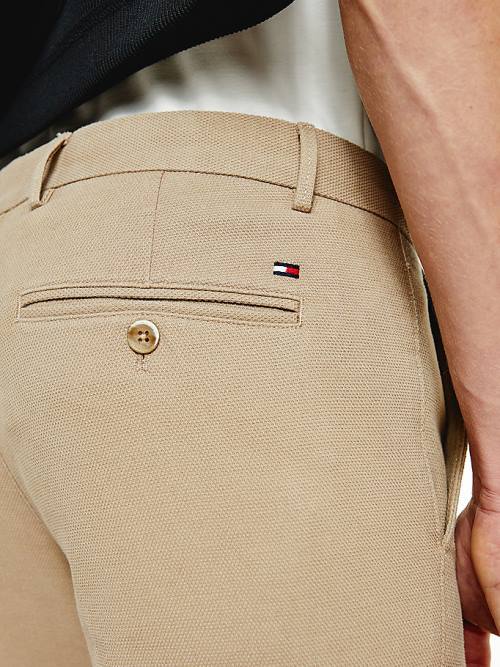 Tommy Hilfiger Bleecker Pressed Slim Fit Broek Heren Beige | TH685ZDC