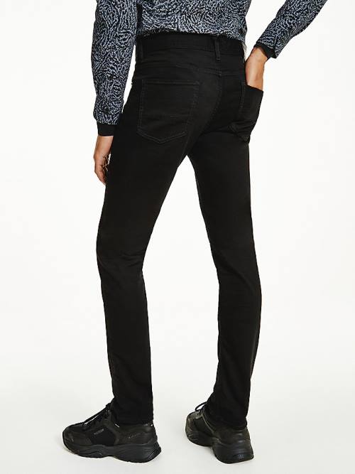 Tommy Hilfiger Bleecker Slim Black Jeans Heren Denim | TH019NTJ