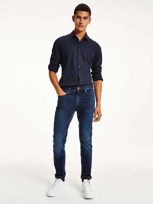 Tommy Hilfiger Bleecker Slim Faded Jeans Heren Denim | TH679NVD