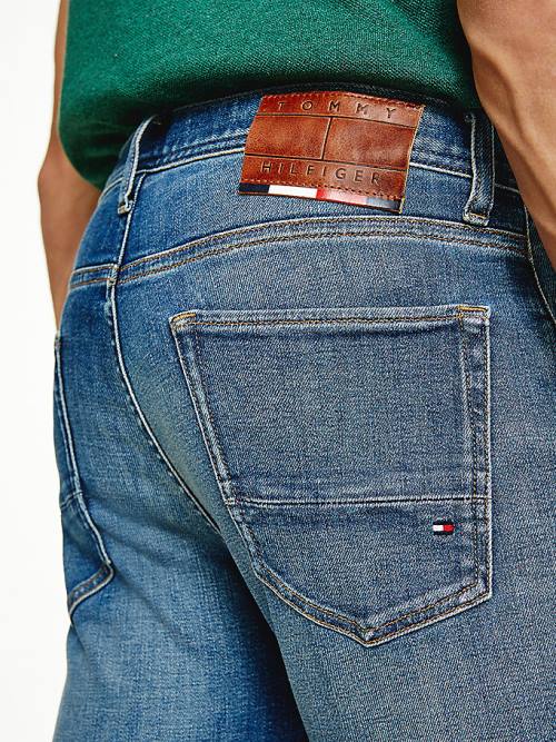 Tommy Hilfiger Bleecker Slim Faded Jeans Heren Denim | TH716SYF