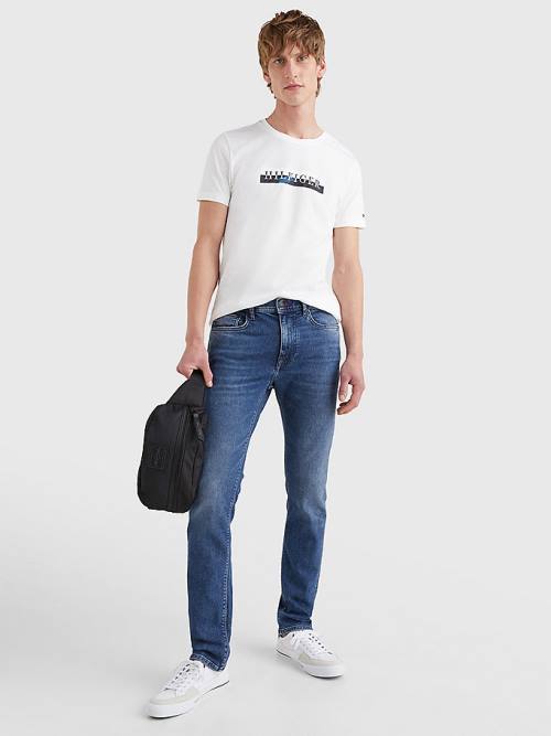 Tommy Hilfiger Bleecker Slim Faded Jeans Heren Denim | TH934CHA