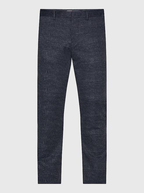 Tommy Hilfiger Bleecker Slim Fit Jersey Broek Heren Blauw | TH017XQS