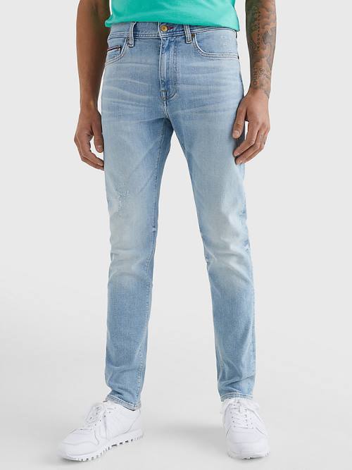 Tommy Hilfiger Bleecker Slim Nine-Years Worn Jeans Heren Denim | TH075UPN