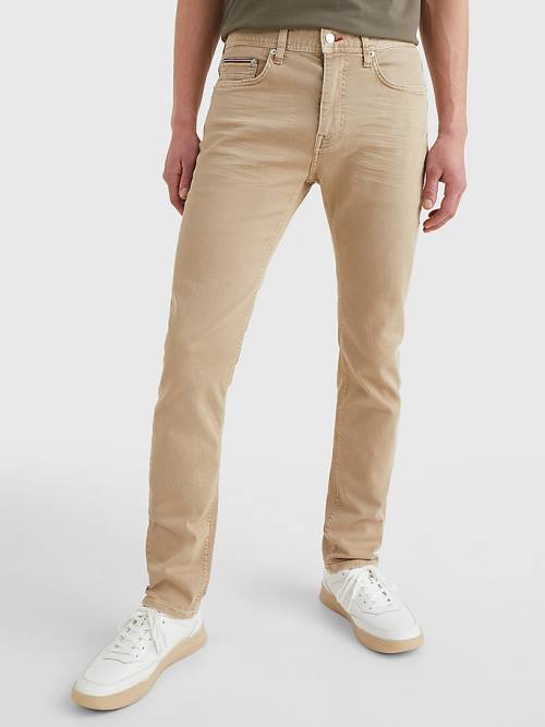 Tommy Hilfiger Bleecker Slim Solid Colour Jeans Heren Denim | TH807ZLM