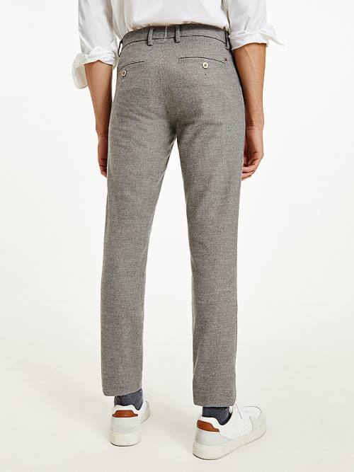 Tommy Hilfiger Bleecker Slim Woven Broek Heren Grijs | TH806ENK