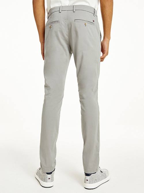 Tommy Hilfiger Bleecker Stretch Katoenen Slim Fit Broek Heren Grijs | TH062EVH