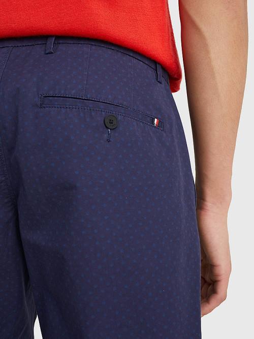 Tommy Hilfiger Brooklyn Polka Dot Korte Broek Heren Blauw | TH895ZTG