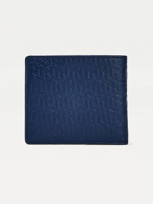 Tommy Hilfiger Business Monogram Extra Cards Coin Portefeuille Heren Blauw | TH402GNZ