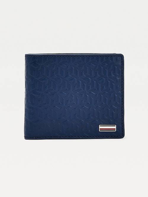 Tommy Hilfiger Business Monogram Extra Cards Coin Portefeuille Heren Blauw | TH402GNZ