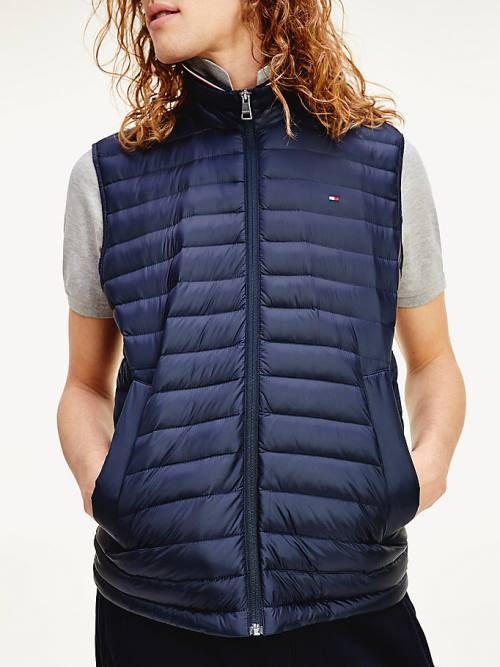 Tommy Hilfiger CORE PACKABLE DOWN VEST Jassen Heren Blauw | TH092OHK