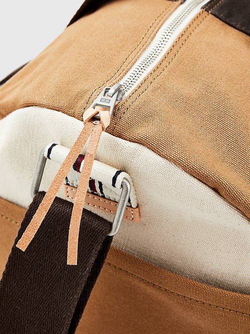 Tommy Hilfiger Canvas Small Duffle Tassen Heren Khaki | TH489ICN