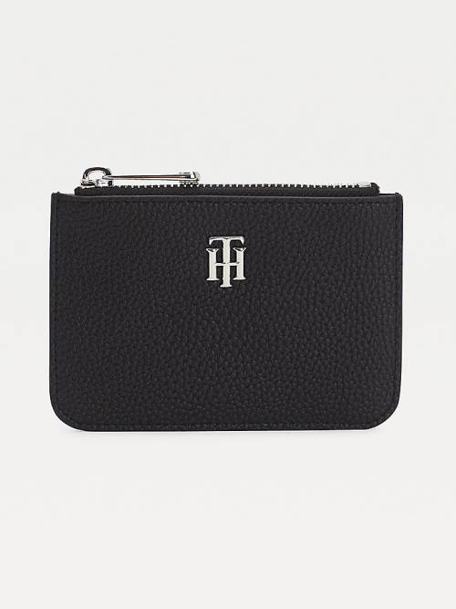 Tommy Hilfiger Card Holder Portefeuille Dames Zwart | TH847DQJ