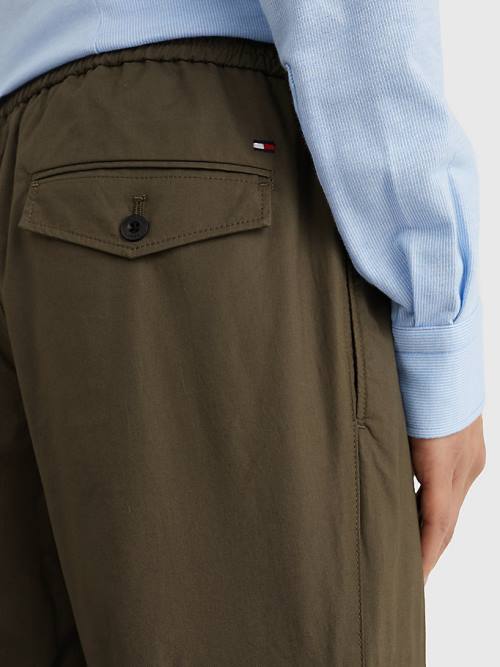 Tommy Hilfiger Cargo Relaxed Fit Poplin Chinos Broek Heren Khaki | TH602CMO