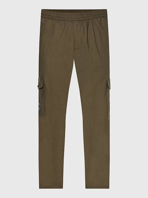 Tommy Hilfiger Cargo Relaxed Fit Poplin Chinos Broek Heren Khaki | TH602CMO