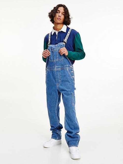 Tommy Hilfiger Carpenter Denim Dungarees Jeans Heren Denim | TH964QVC