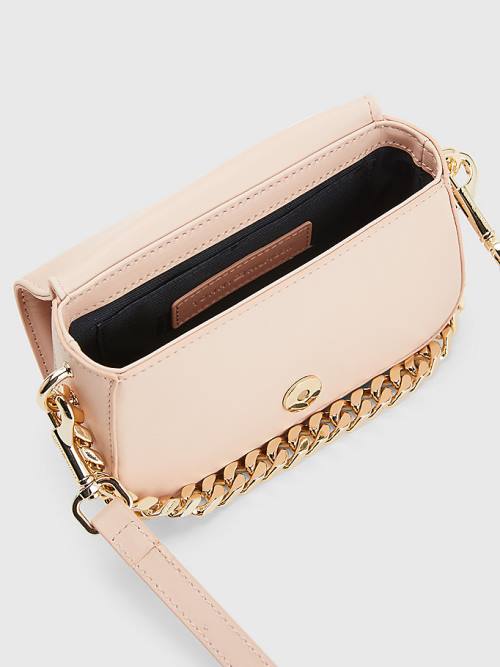 Tommy Hilfiger Chain Mini Crossover Tassen Dames Roze | TH704OTG