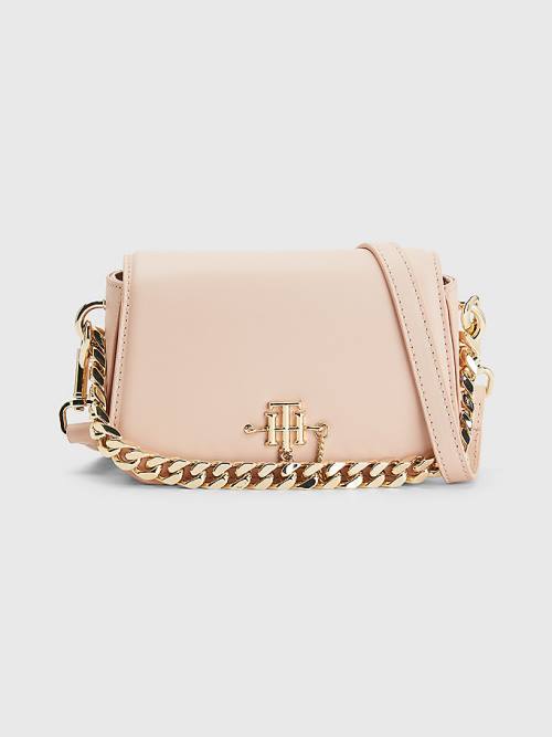 Tommy Hilfiger Chain Mini Crossover Tassen Dames Roze | TH704OTG