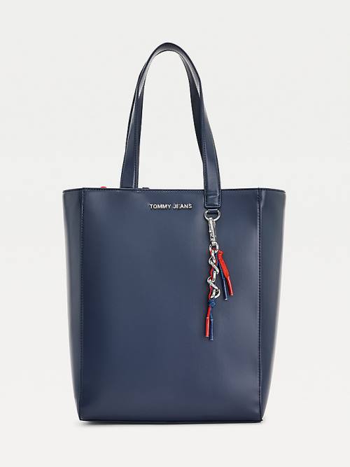 Tommy Hilfiger Charm Tote Tassen Dames Blauw | TH518YJR