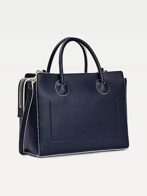 Tommy Hilfiger Charming Tommy Satchel Tassen Dames Blauw | TH435EZU