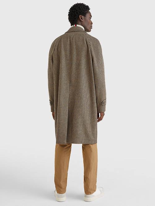 Tommy Hilfiger Check Wool Blend Slim Fit Jassen Heren Beige | TH530VHF