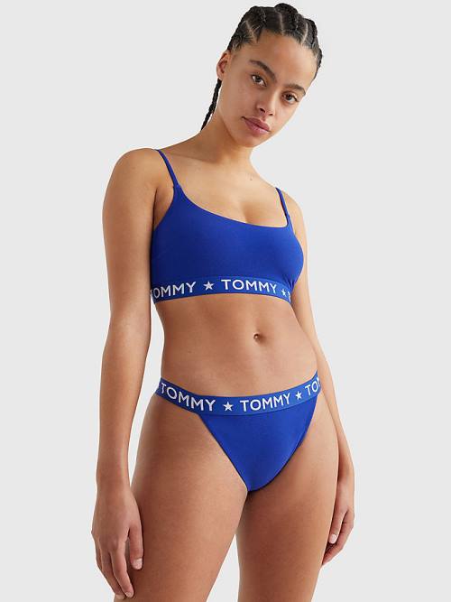 Tommy Hilfiger Cheeky Fit Bikini Bottoms Zwemkleding Dames Blauw | TH765UXM