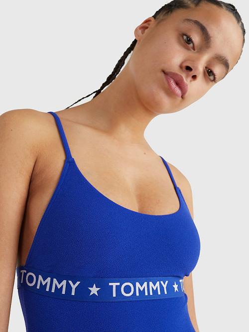 Tommy Hilfiger Cheeky Fitsuit Zwemkleding Dames Blauw | TH263PEB