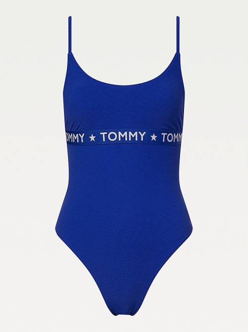 Tommy Hilfiger Cheeky Fitsuit Zwemkleding Dames Blauw | TH263PEB