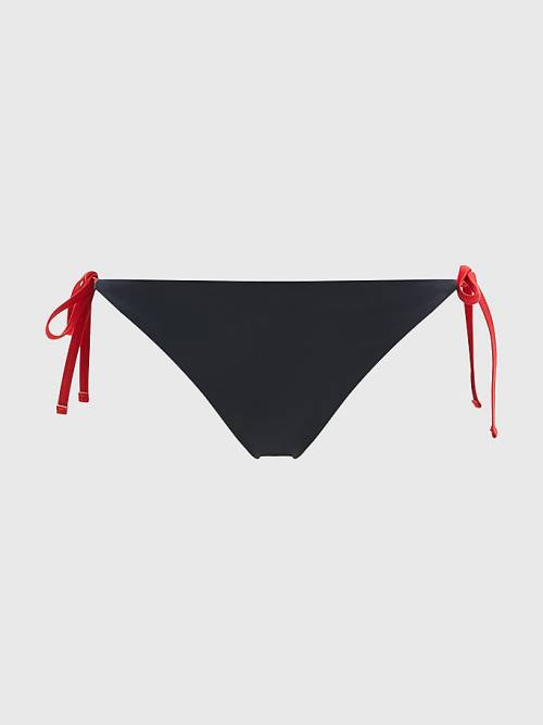 Tommy Hilfiger Cheeky Side Tie Bikini Bottoms Zwemkleding Dames Blauw | TH153GNT