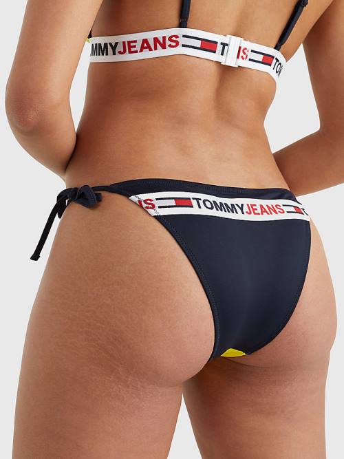 Tommy Hilfiger Cheeky Side Tie Bikini Bottoms Zwemkleding Dames Geel | TH785GOI