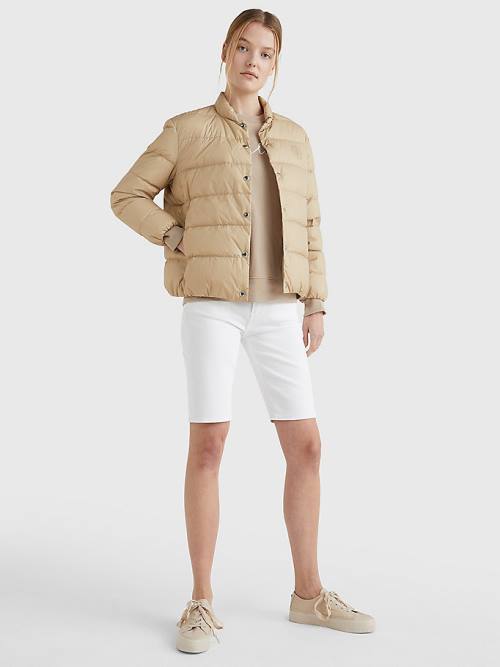 Tommy Hilfiger Chic Down-Filled Jassen Dames Beige | TH321IPY