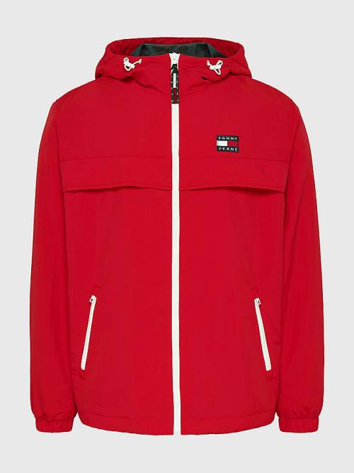 Tommy Hilfiger Chicago Windbreaker Jassen Heren Rood | TH160KOD