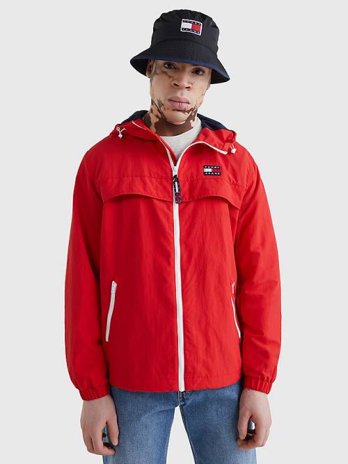 Tommy Hilfiger Chicago Windbreaker Jassen Heren Rood | TH160KOD