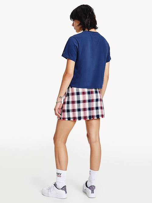 Tommy Hilfiger Classics Argyle T-shirts Dames Blauw | TH124FUC