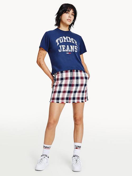 Tommy Hilfiger Classics Argyle T-shirts Dames Blauw | TH124FUC